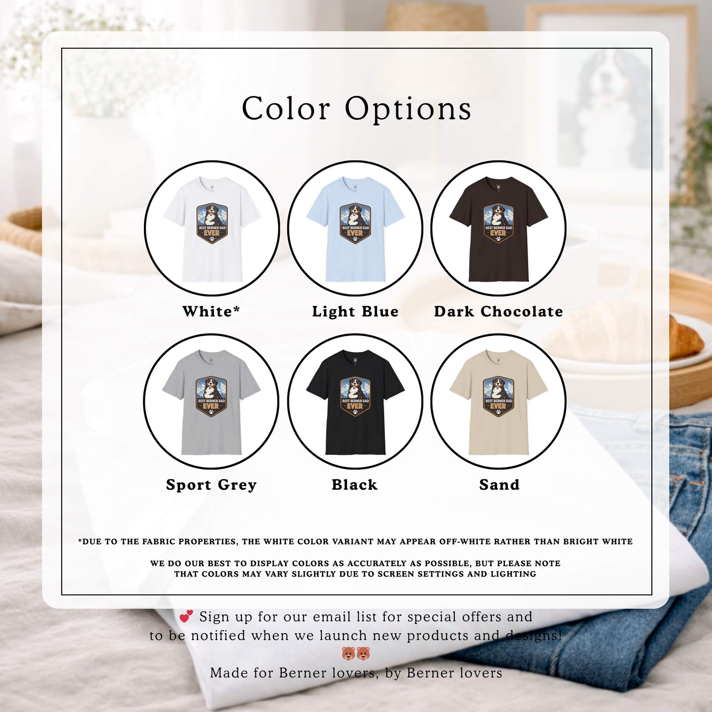 Bernese Mountain Dog Born for the Trail T-Shirt | Vintage National Park Style Berner Tee