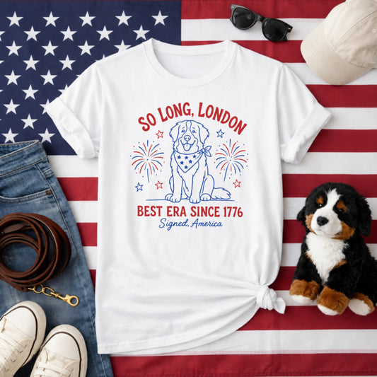 Bernese Mountain Dog 4th of July Shirt | Patriotic Gift for Dog Mom